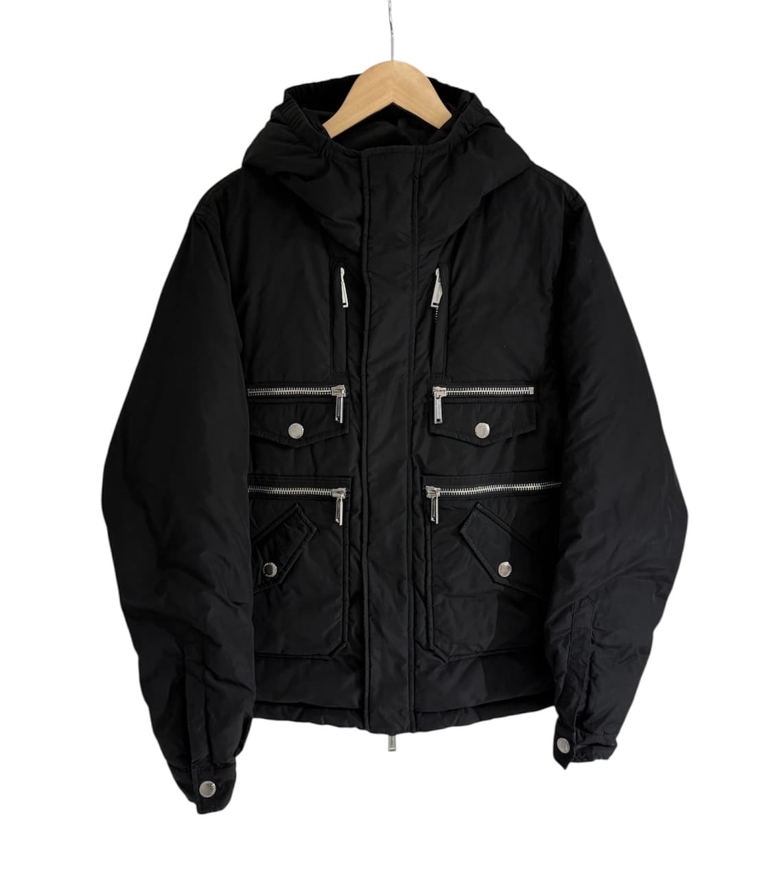 디스퀘어드2 멀티지퍼 포켓 다운 후드 점퍼 상품이미지1