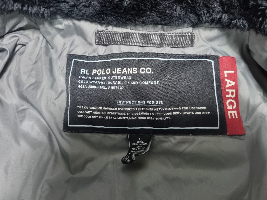 폴로랄프로렌 진 블랙데님 헤비다운 파카 105 상품이미지4