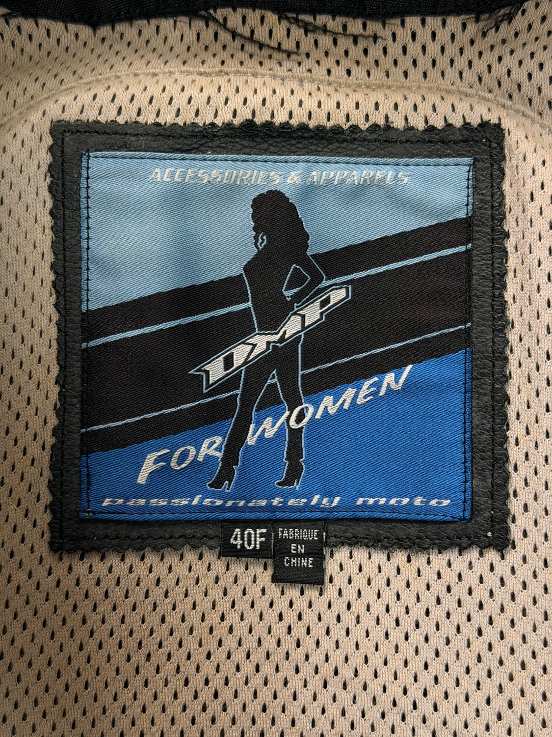 DMP 여성용 가죽 바이크 재킷 (풀 프로텍터 포함) - 상태 최상 상품이미지6