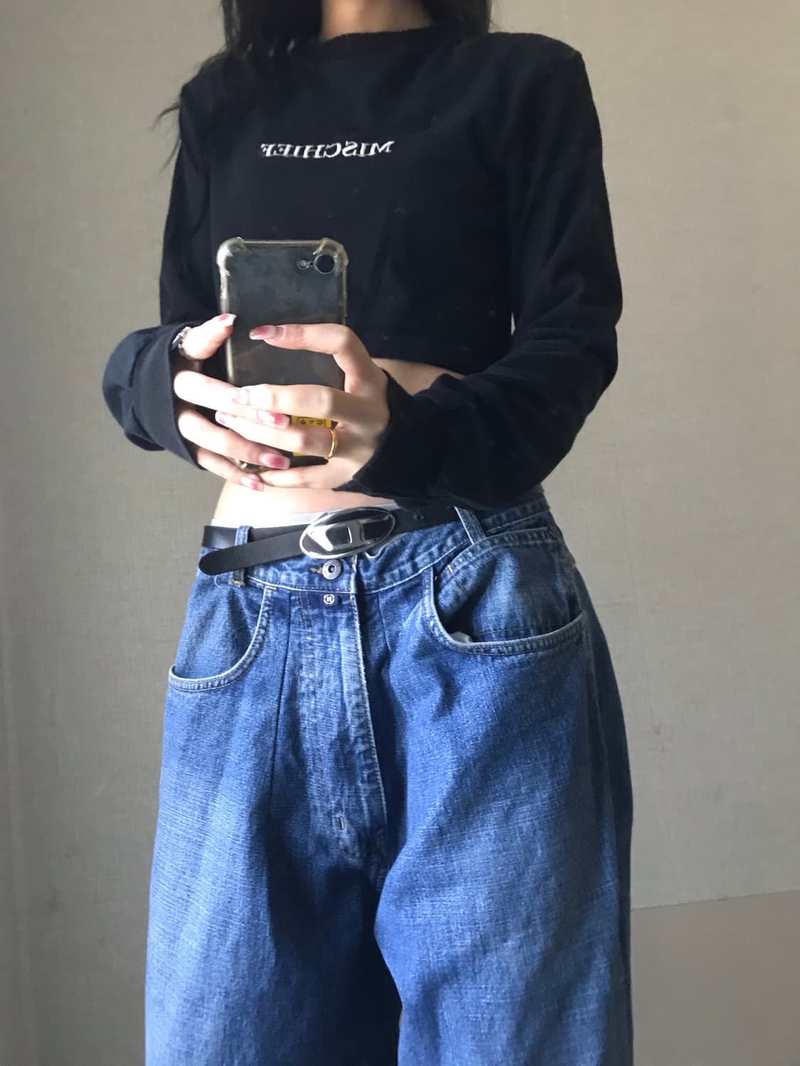 미스치프 크롭 롱슬리브 상품이미지3