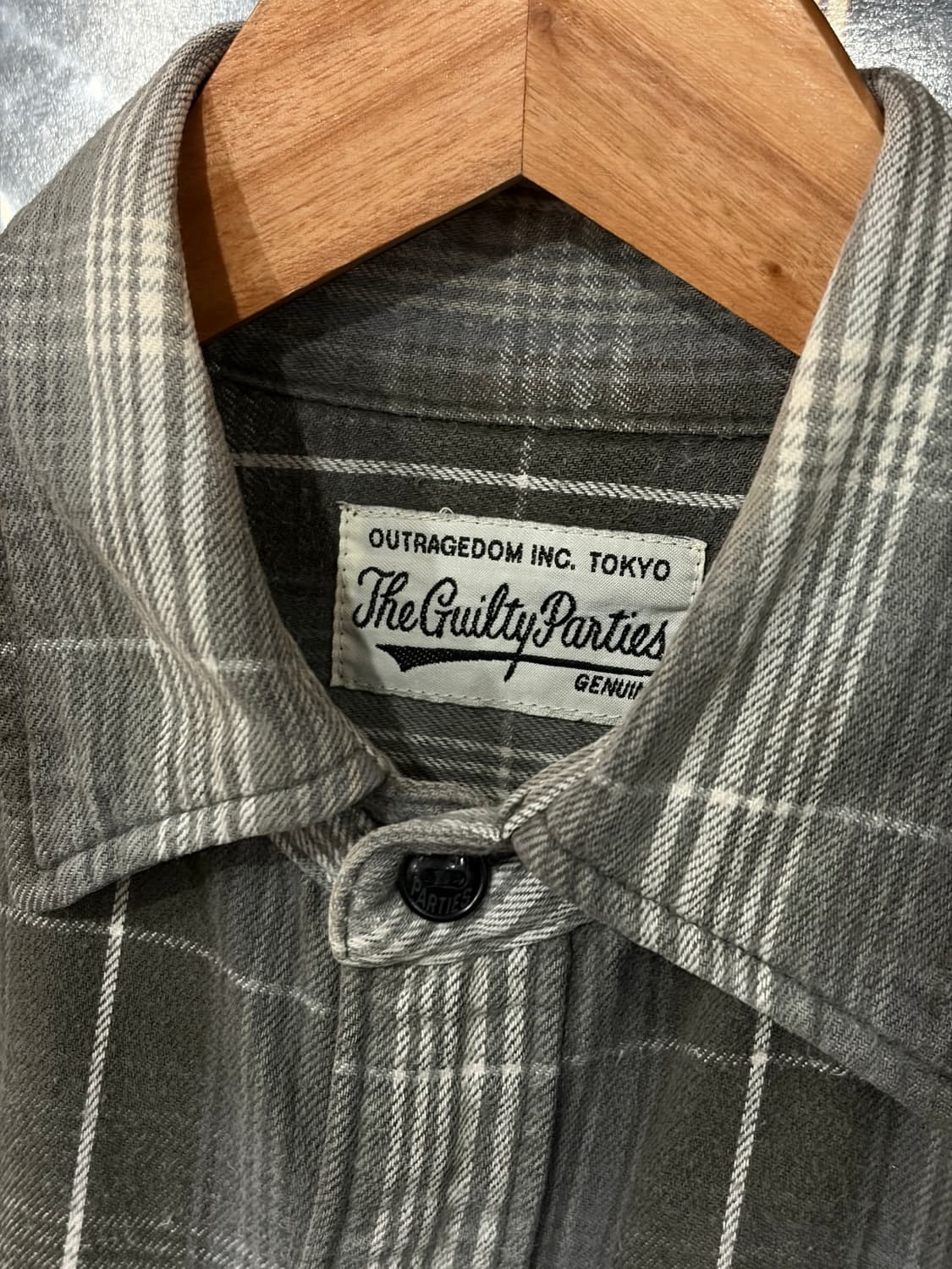 Wacko maria 와코마리아 자수 체크 셔츠 S 상품이미지5