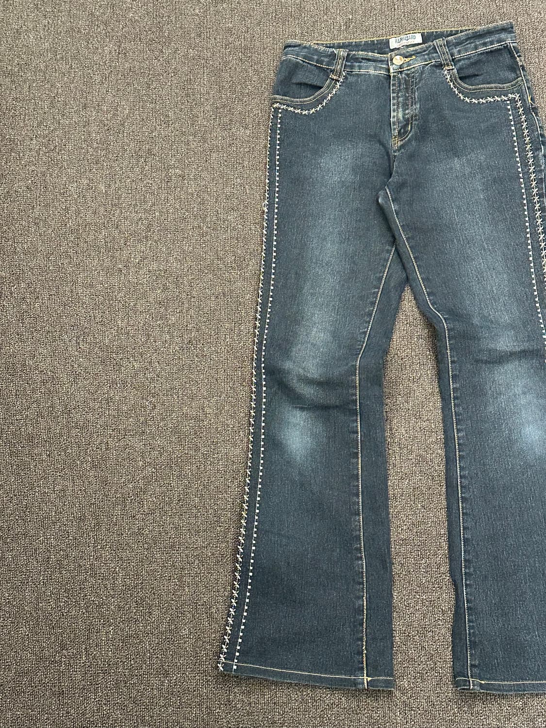 27)Japanese vintage 여성 스티치 부츠컷 팬츠 상품이미지5