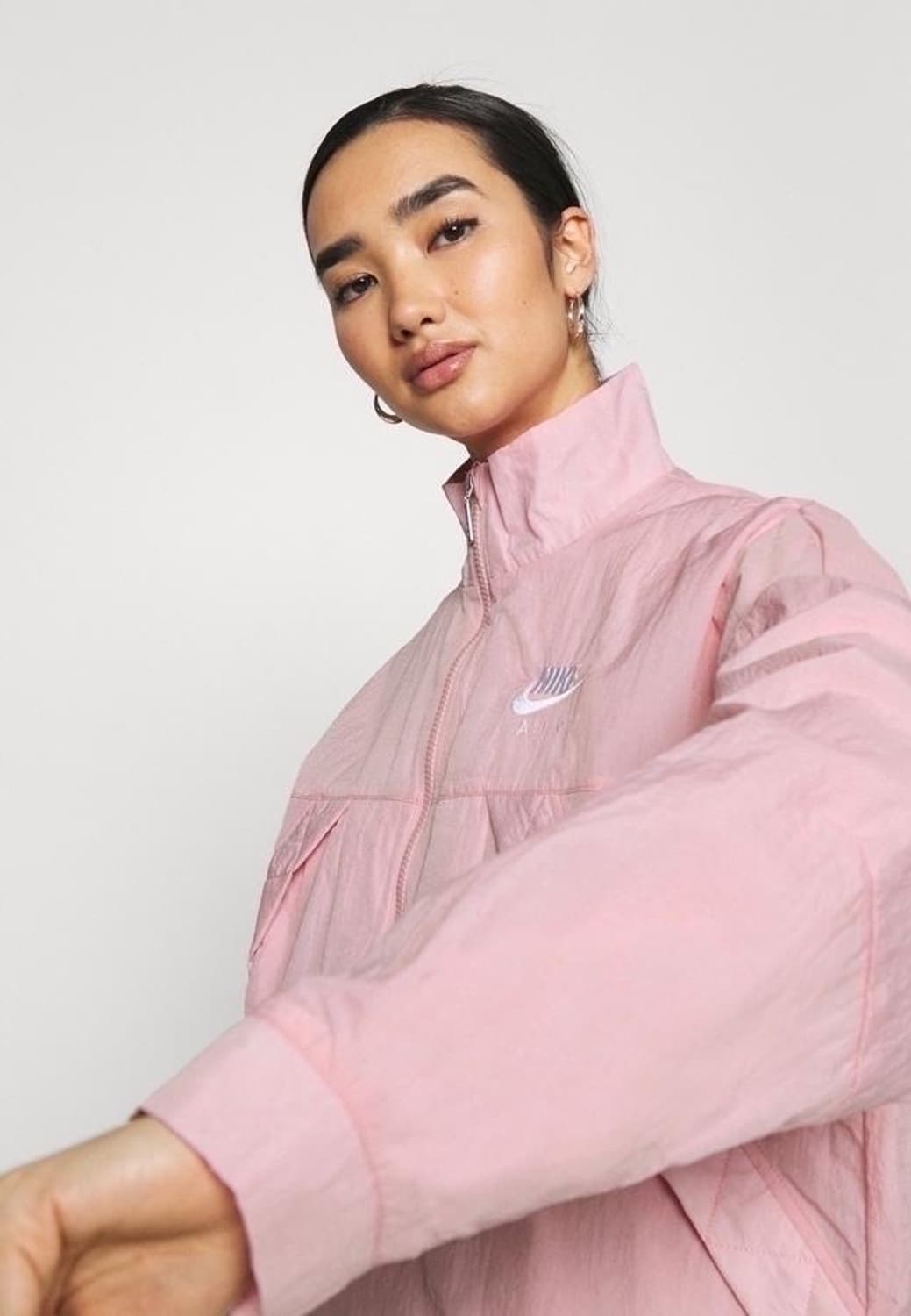 나이키 런닝 에어 우븐 연핑크 바람막이 자켓 M 상품이미지2