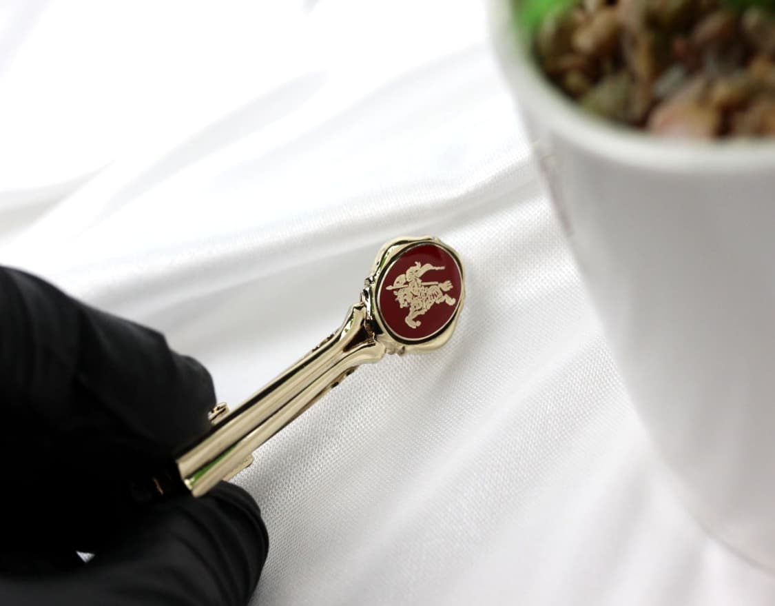 버버리 A등급 5cm 실버925 은 남자 명품 넥타이핀 상품이미지4