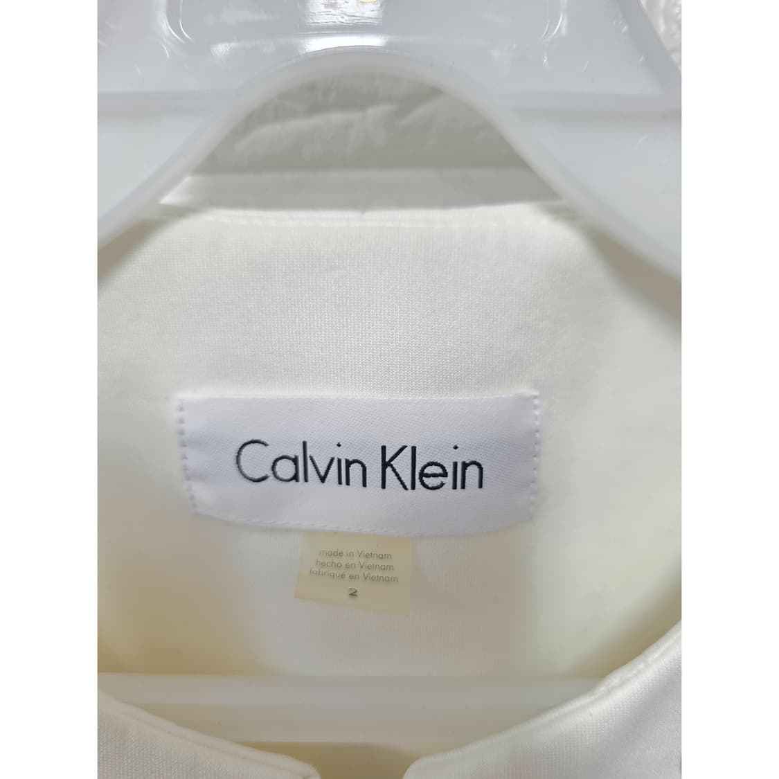 택포// 캘빈클라인 CK 화이트 여성 자켓 S 상품이미지2