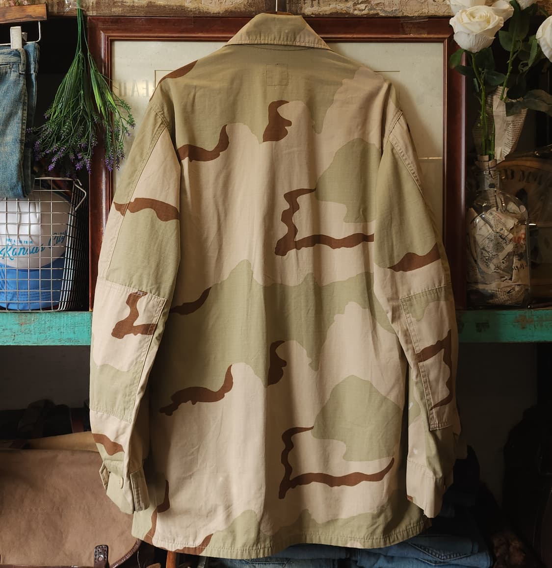 90s 미군 오리지널 사막 삼색 bdu 셔츠자켓 L x-long 상품이미지3