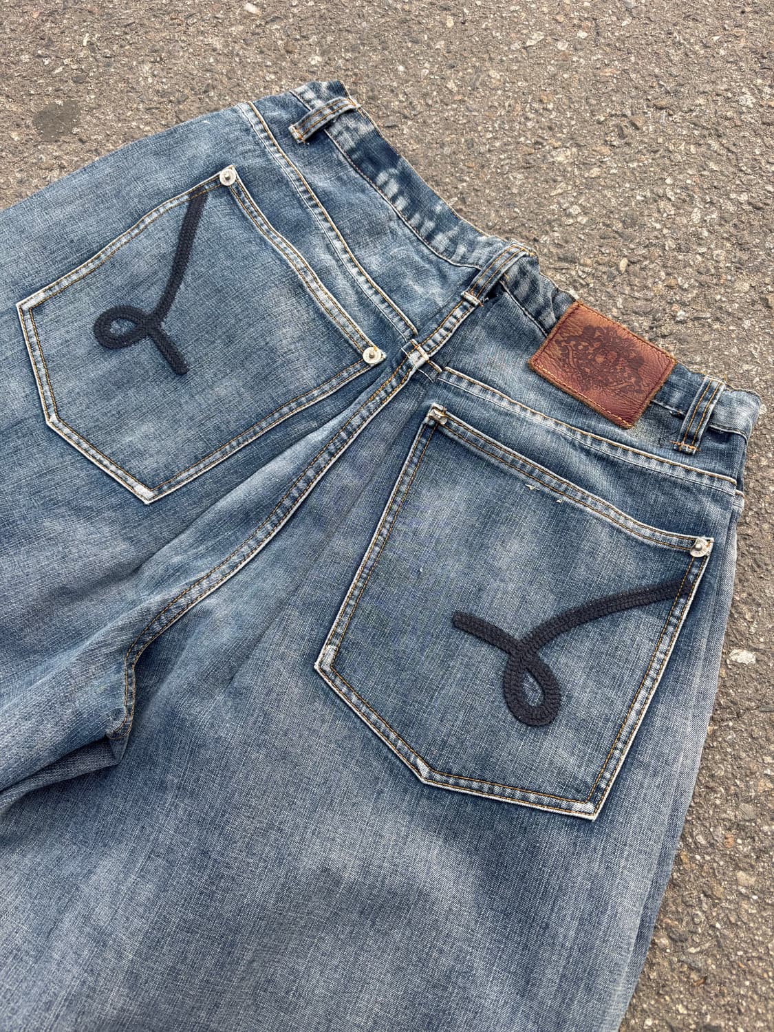 90‘s 백포켓 자수 힙합팬츠 상품이미지7