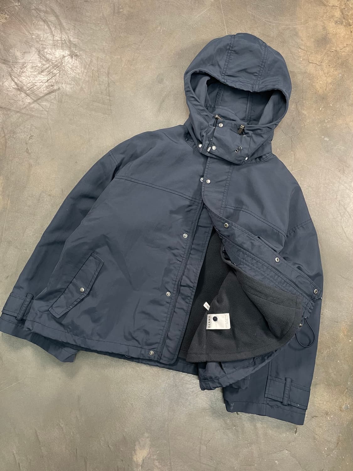 빔즈 크롭 하이넥 후드 자켓 상품이미지2