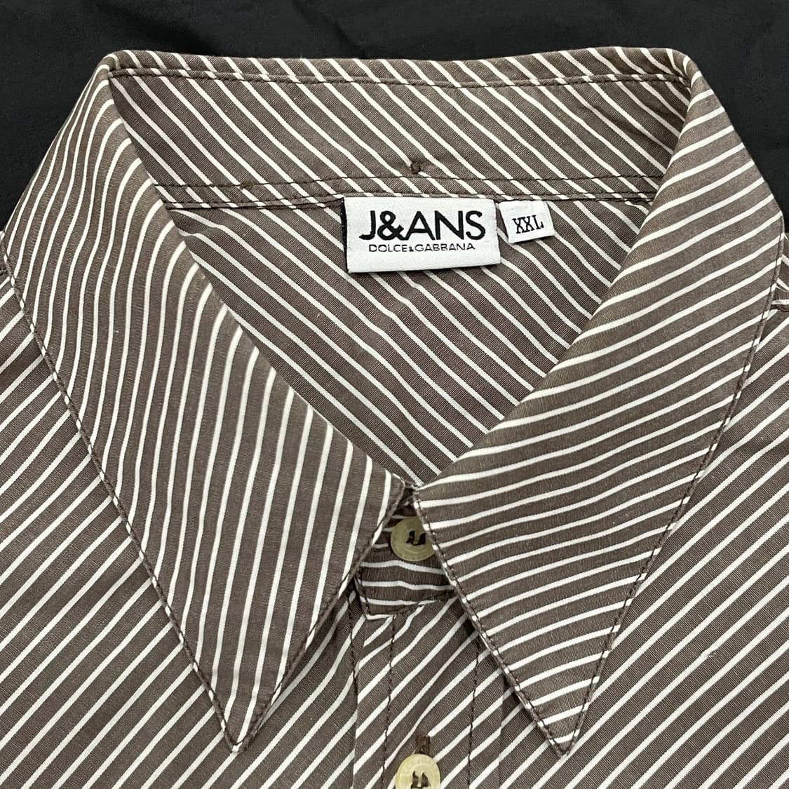 brown stripe shirts 상품이미지2