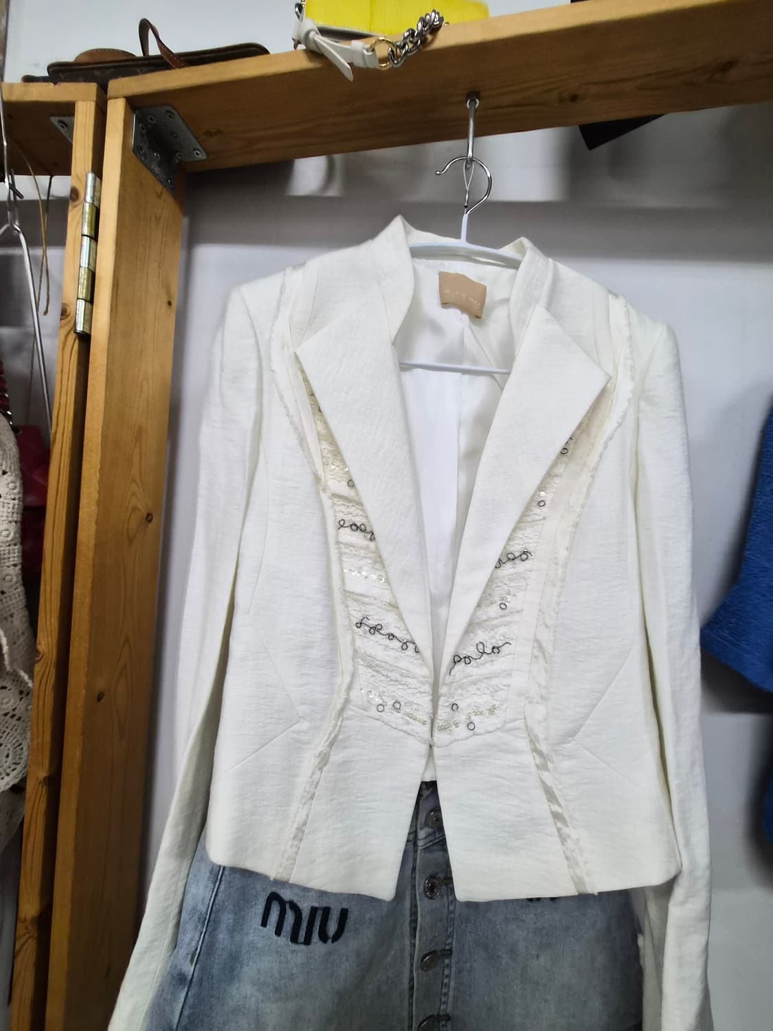 미샤 보석단추 자켓 상품이미지5