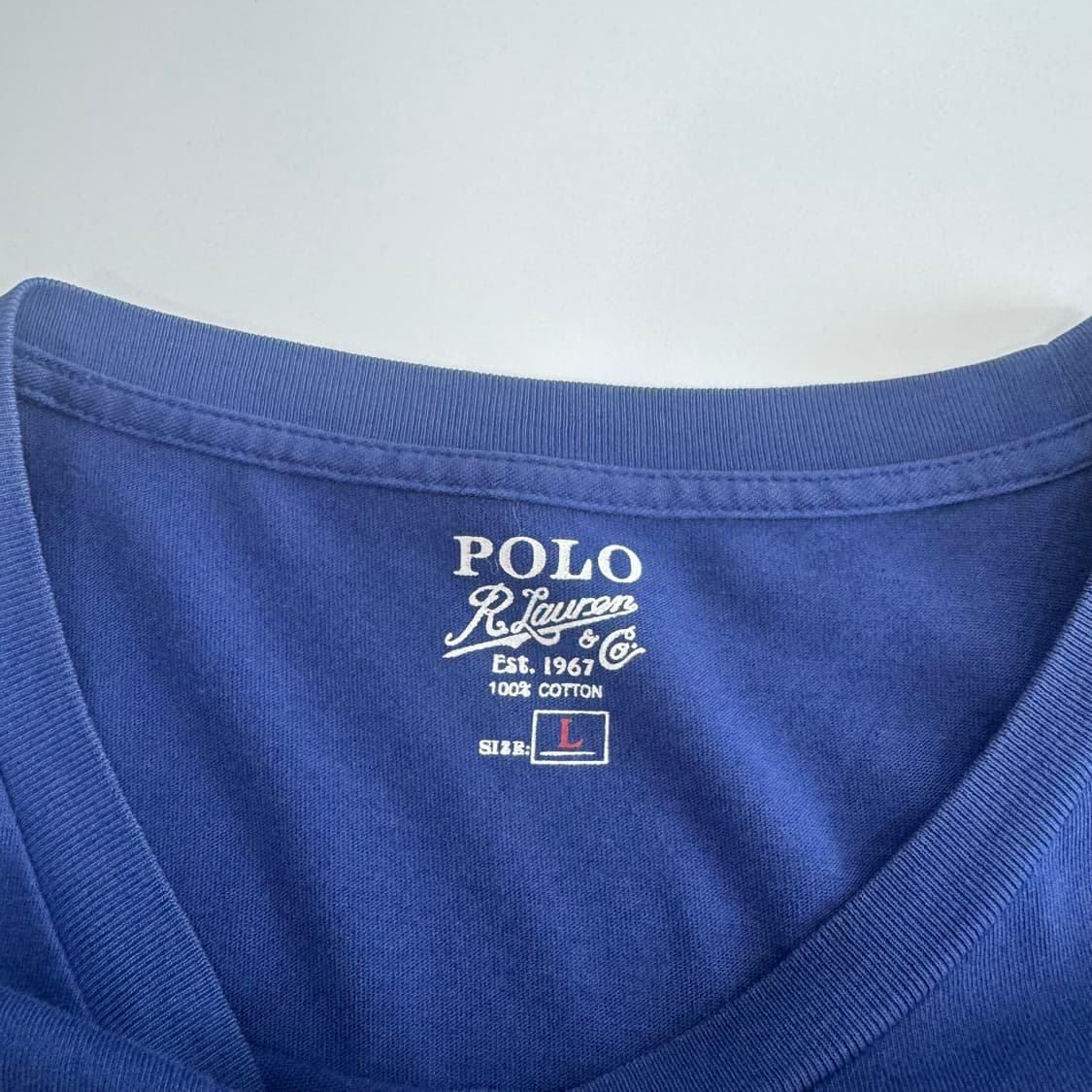 Polo 폴로 그린 포니 원포켓 블루 반팔 상품이미지5