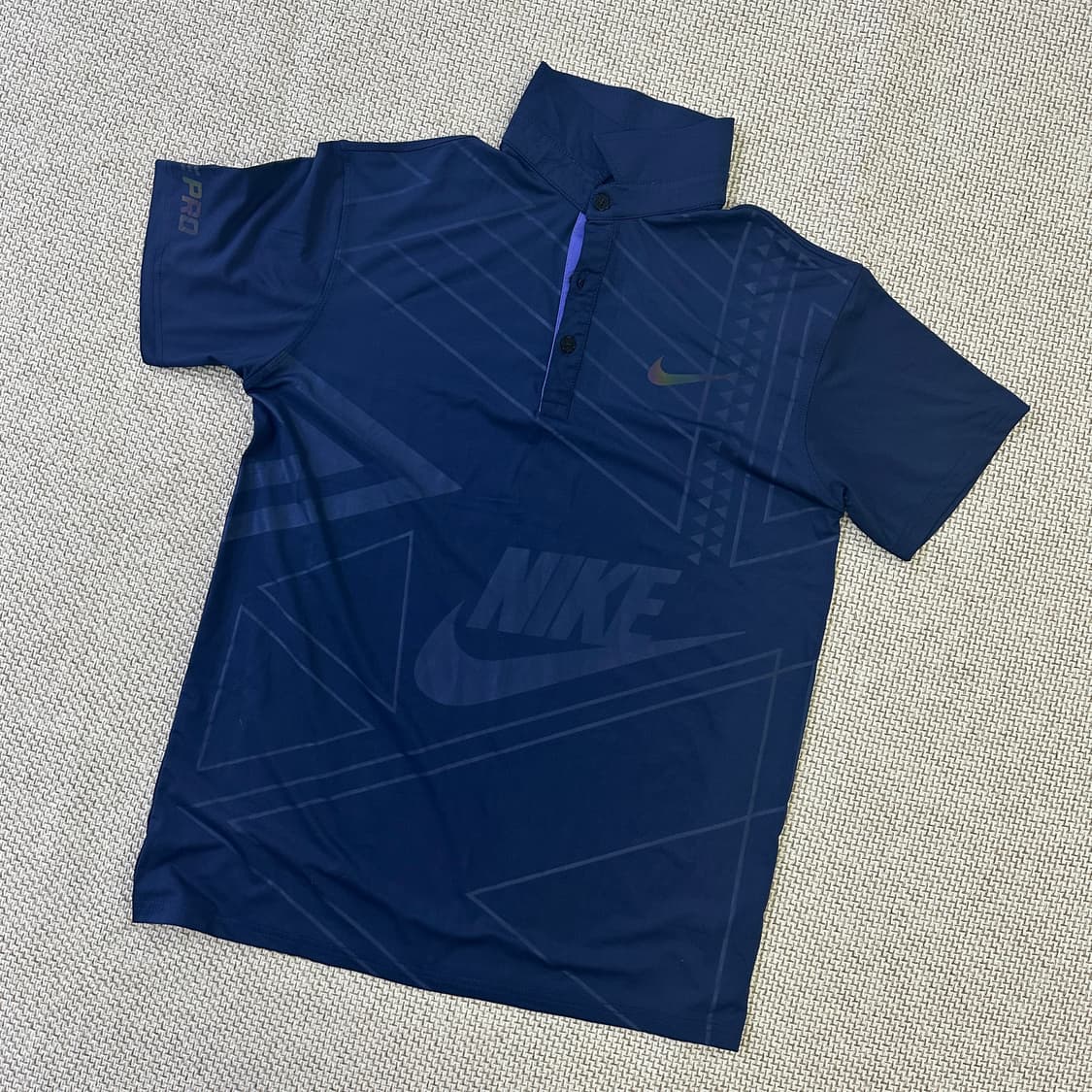 2XL 나이키 프로 기능성 카라 반팔 0407D 상품이미지1