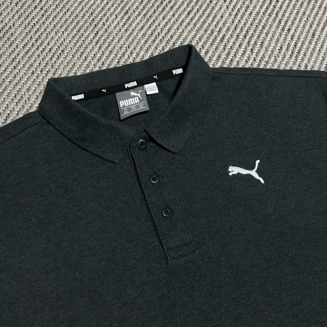 [2XL] Puma 푸마 다크그레이 코튼 반팔 카라티 상품이미지2