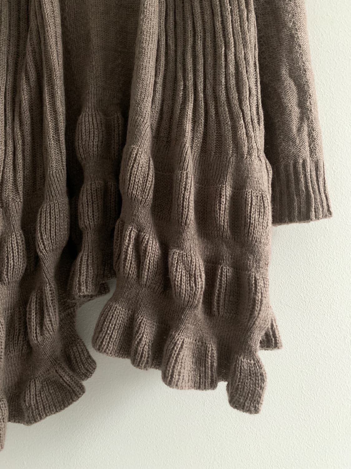 Muffler Collar Ruffle Cardigan 상품이미지6