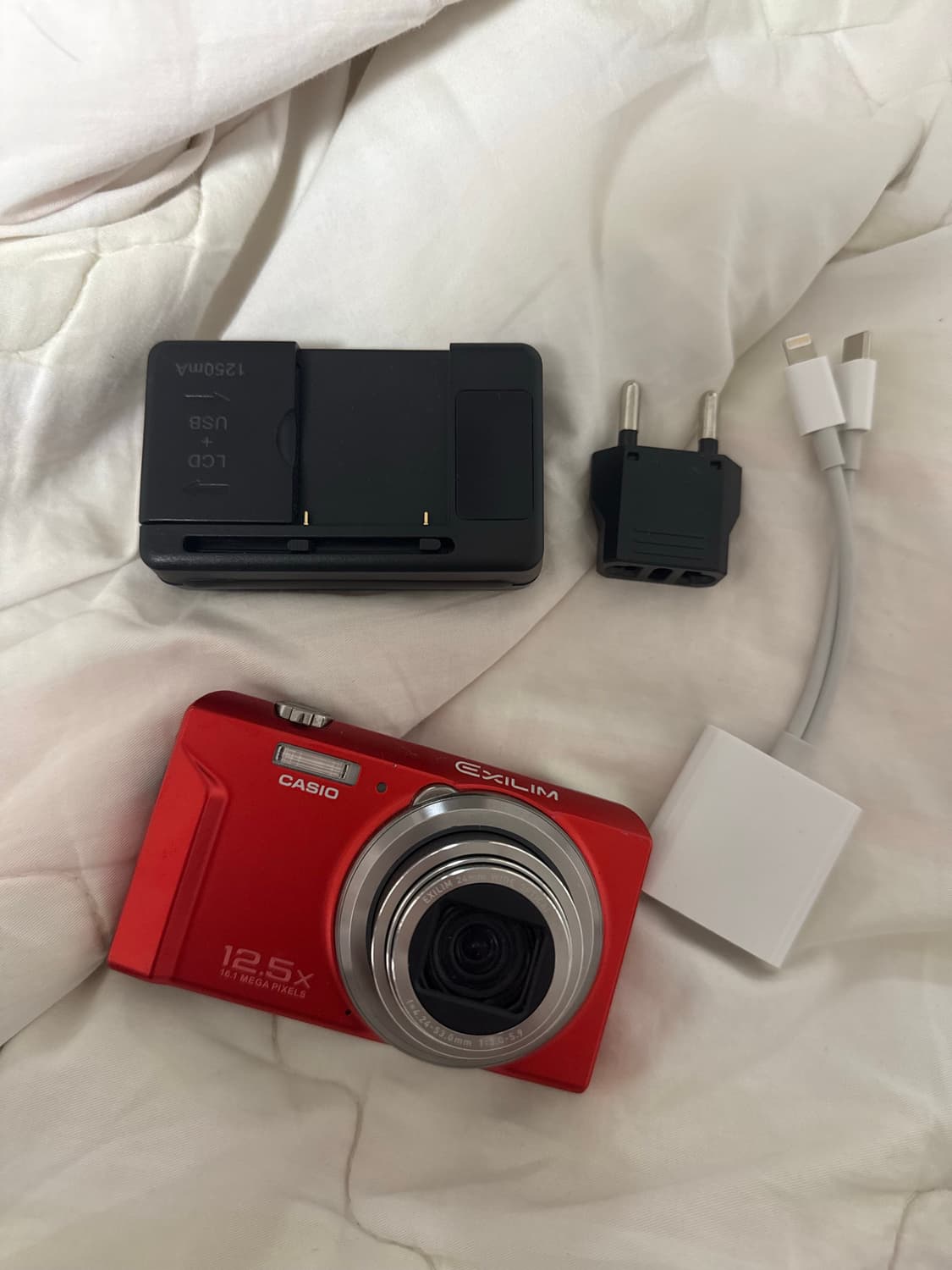 카시오 엑슬림 zs-160 레드 디카 상품이미지1