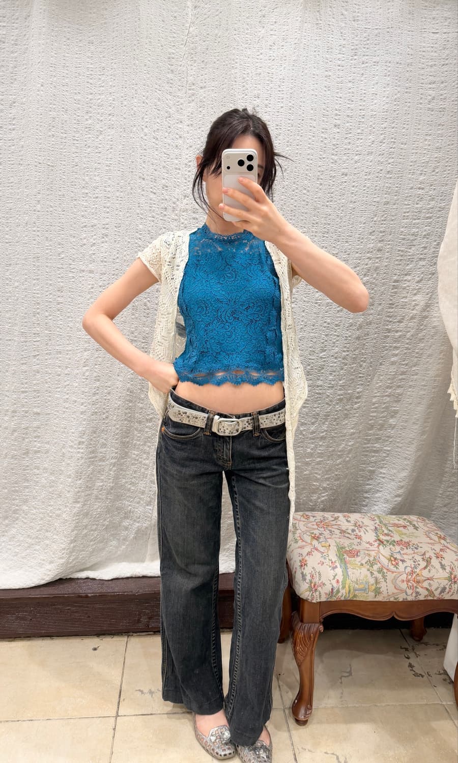 Bootscut black denim pants 상품이미지2