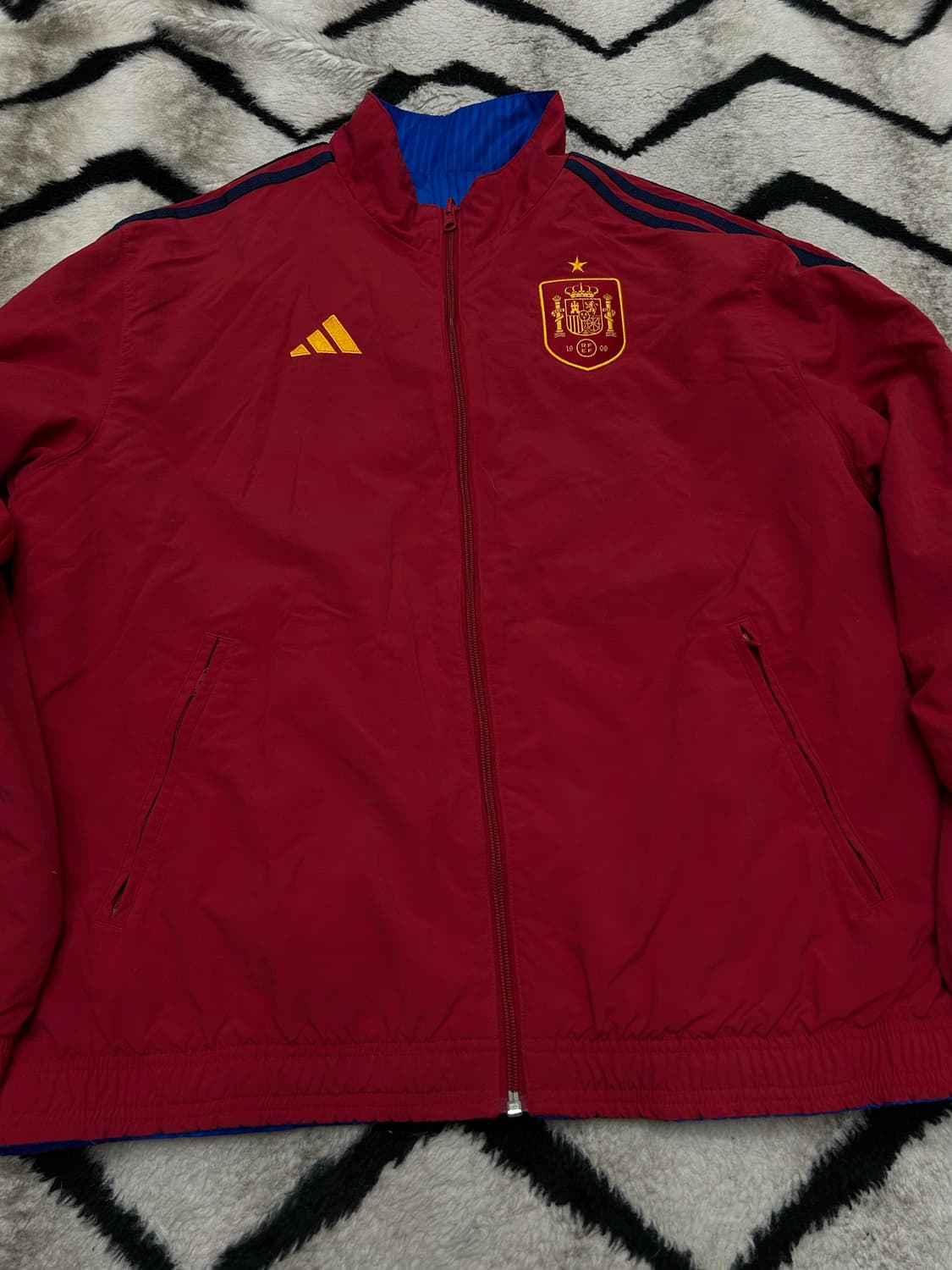 [XL]아디다스 22-23 스페인 앤섬 양면 바람막이 상품이미지5