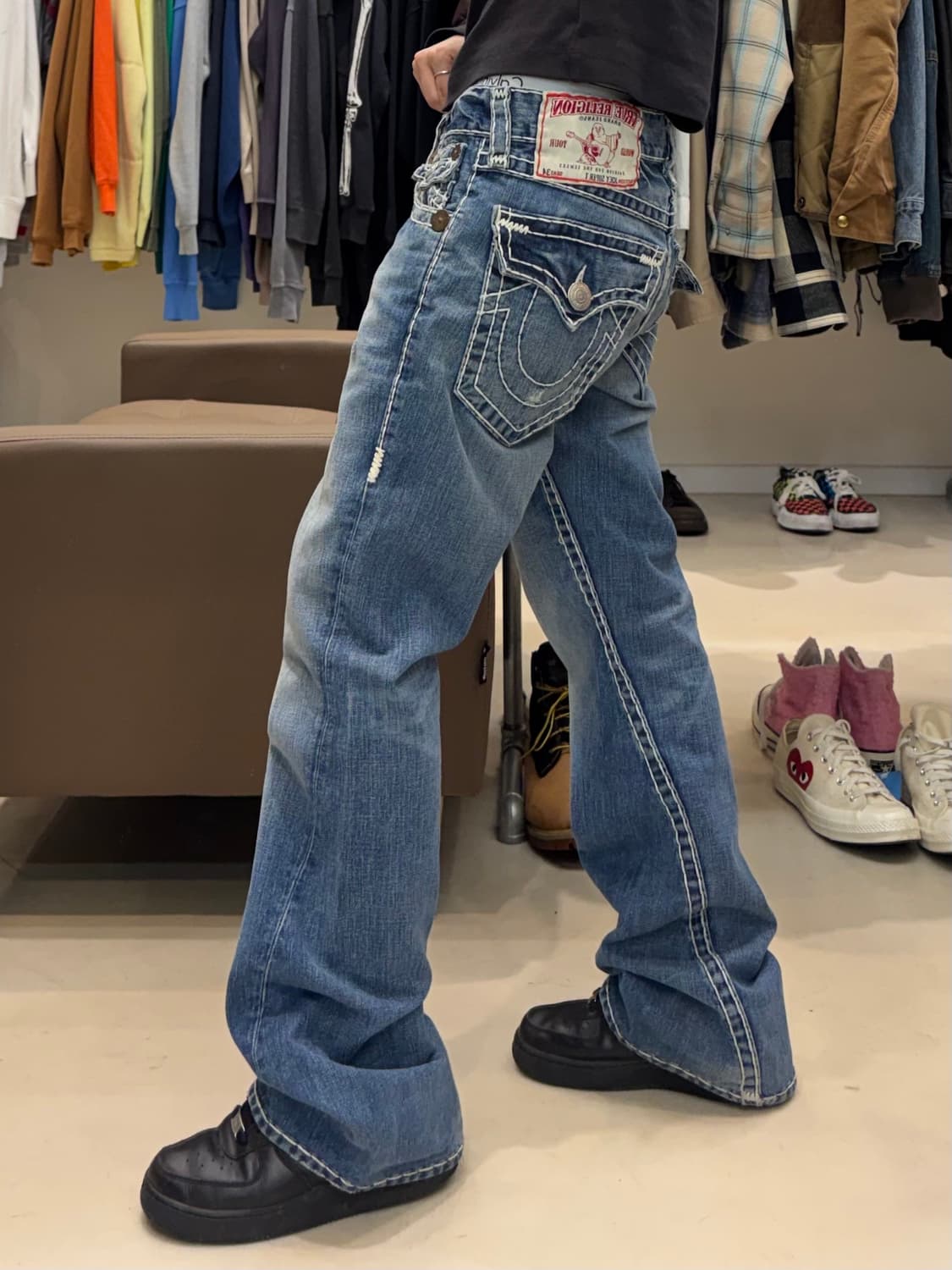 트루릴리젼 스티치 데님팬츠 상품이미지8