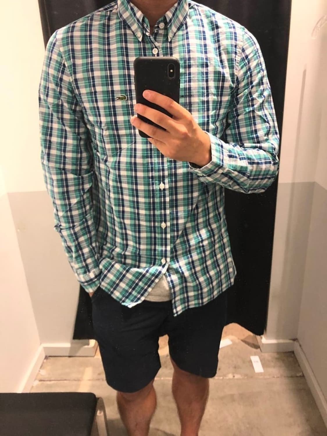 (100) 라코스테 남성체크셔츠 남방I폴로.아미.버버리.앤더슨벨.apc. 상품이미지1