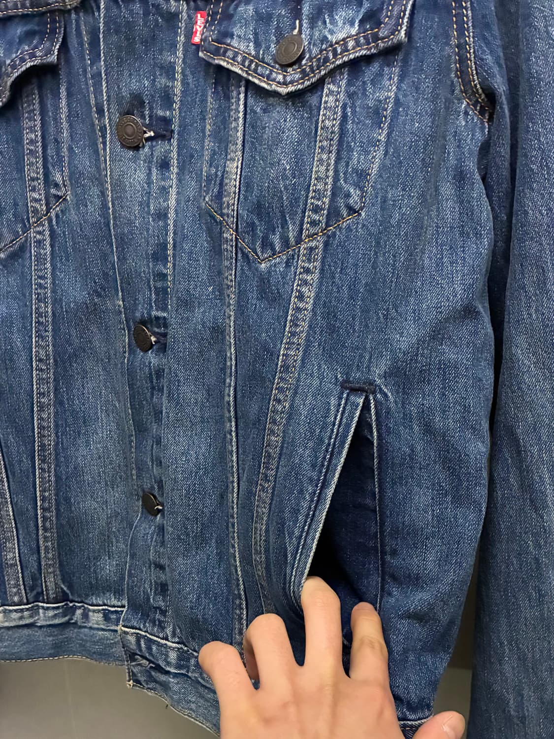 (M)리바이스 3세대 72334 중청 데님 트러커자켓 데님자켓 빅E 상품이미지6