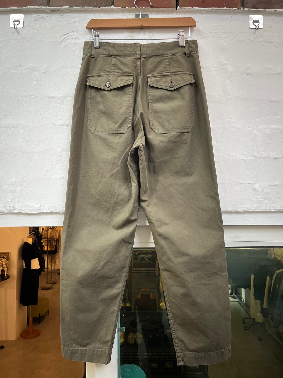 Officine Generale 우먼 카키 퍼티그팬츠 W27 상품이미지3