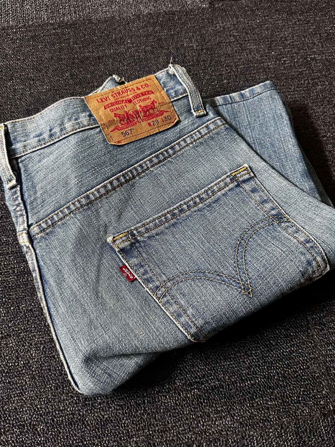 00‘s Levi’s 리바이스 567 Loose부츠컷 연청 상품이미지6
