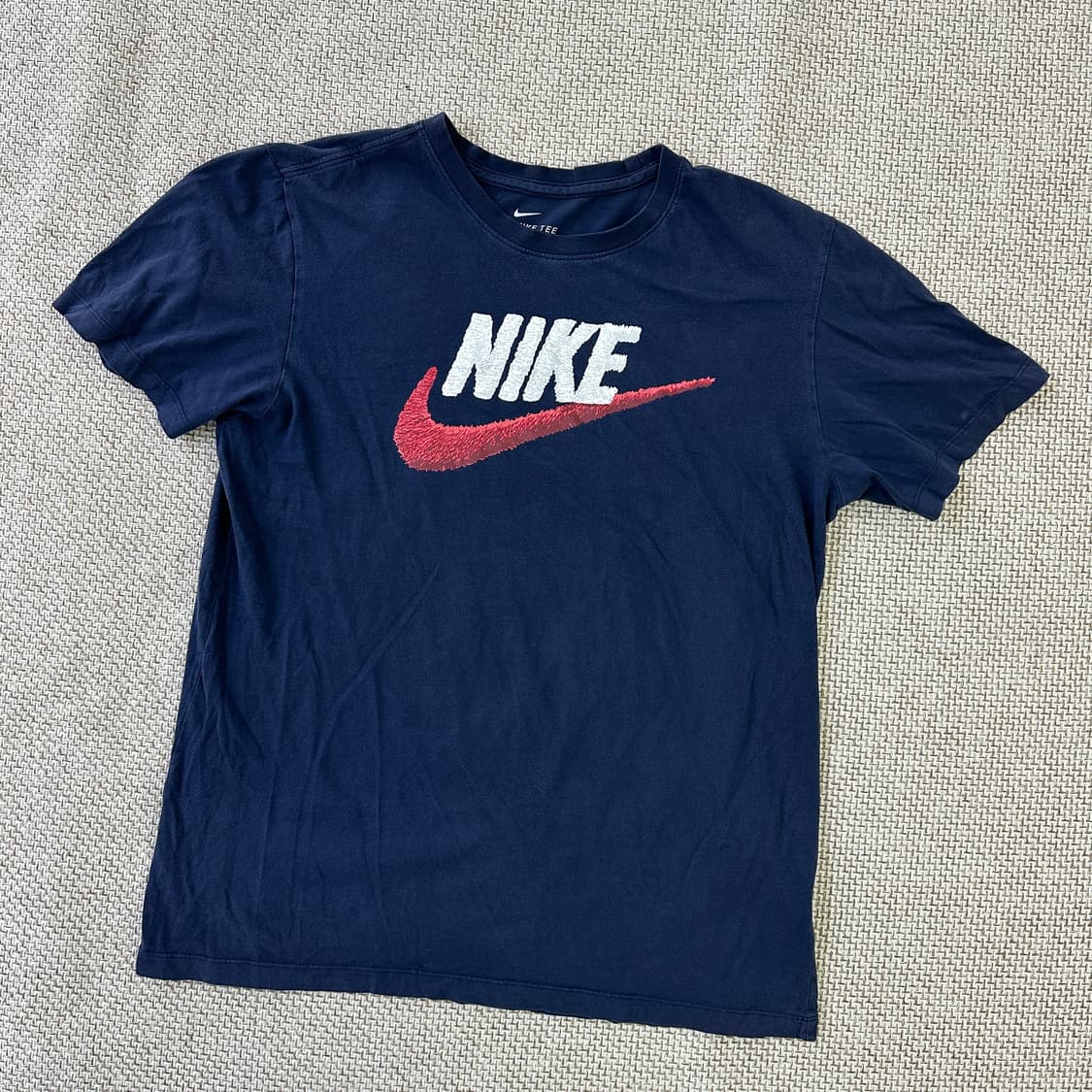 L 나이키 네이비 반팔 티셔츠 0327D 상품이미지1
