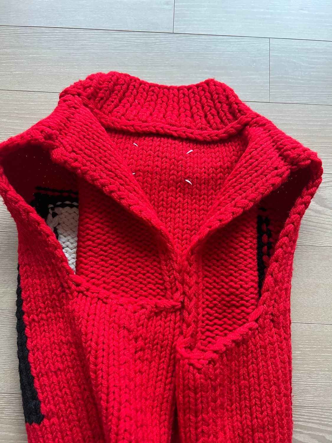 메종 마르지엘라 18AW 로우게이지 니트 베스트 L 상품이미지5
