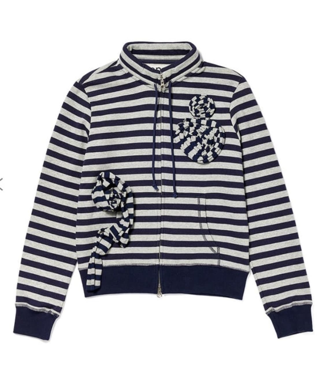 오픈와이와이 아플리케 집업 네이비 M 상품이미지1