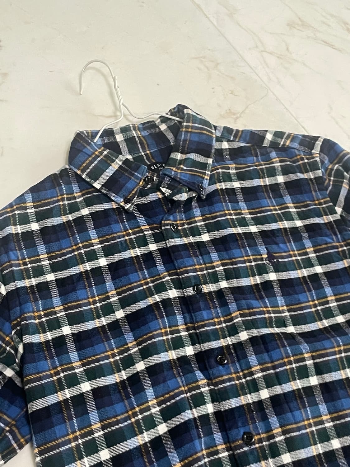 빈폴 체크 남방 셔츠 95사이즈 상품이미지1