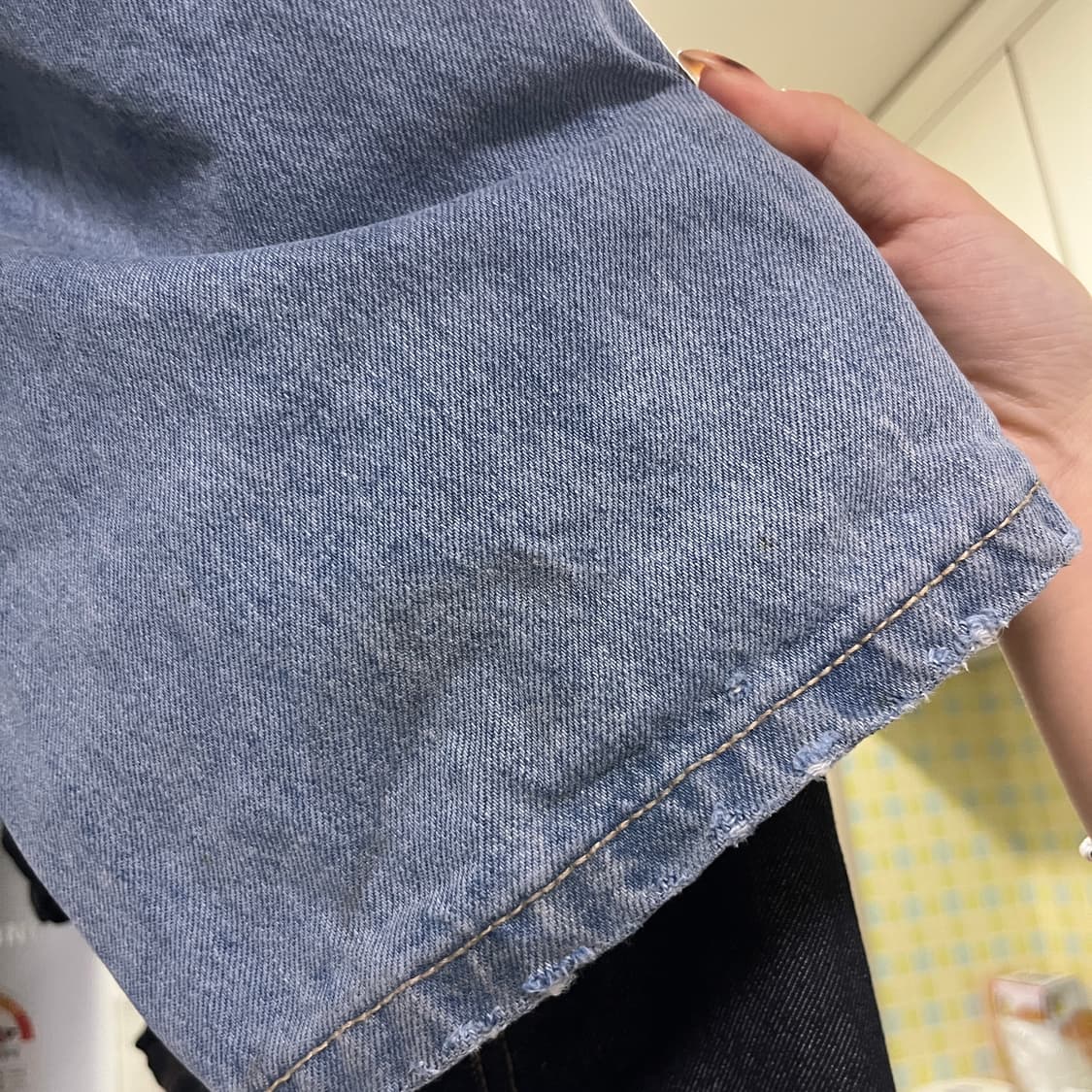 예스아이씨Two Tucked Denim Pants Light Indigo 상품이미지8