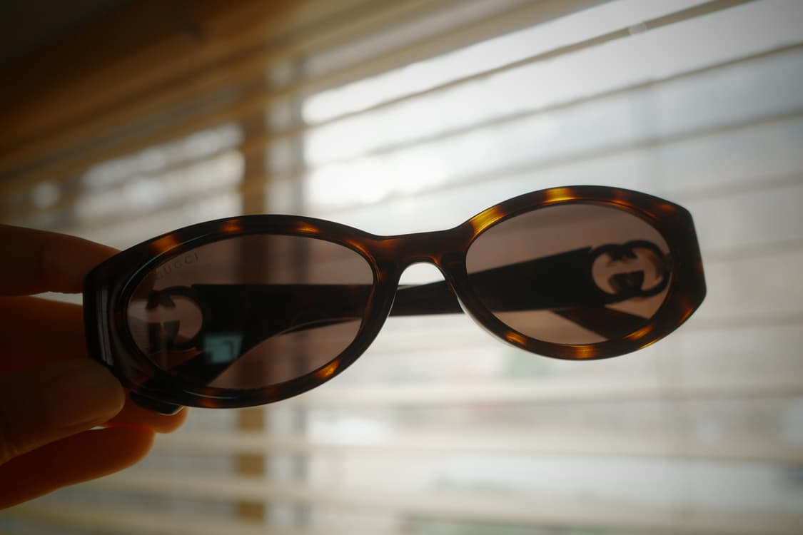 GUCCI 로고 템플 하바나 선글라스 상품이미지7