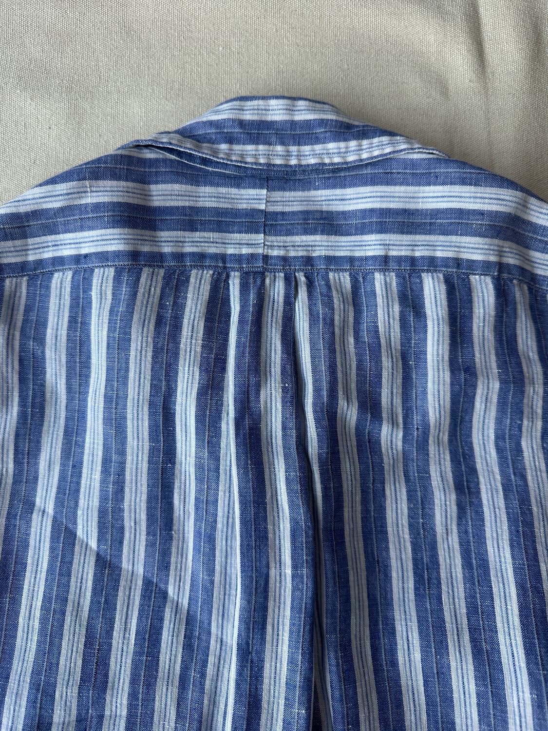 폴로 린넨 스트라이프 셔츠 클래식핏 S 상품이미지8