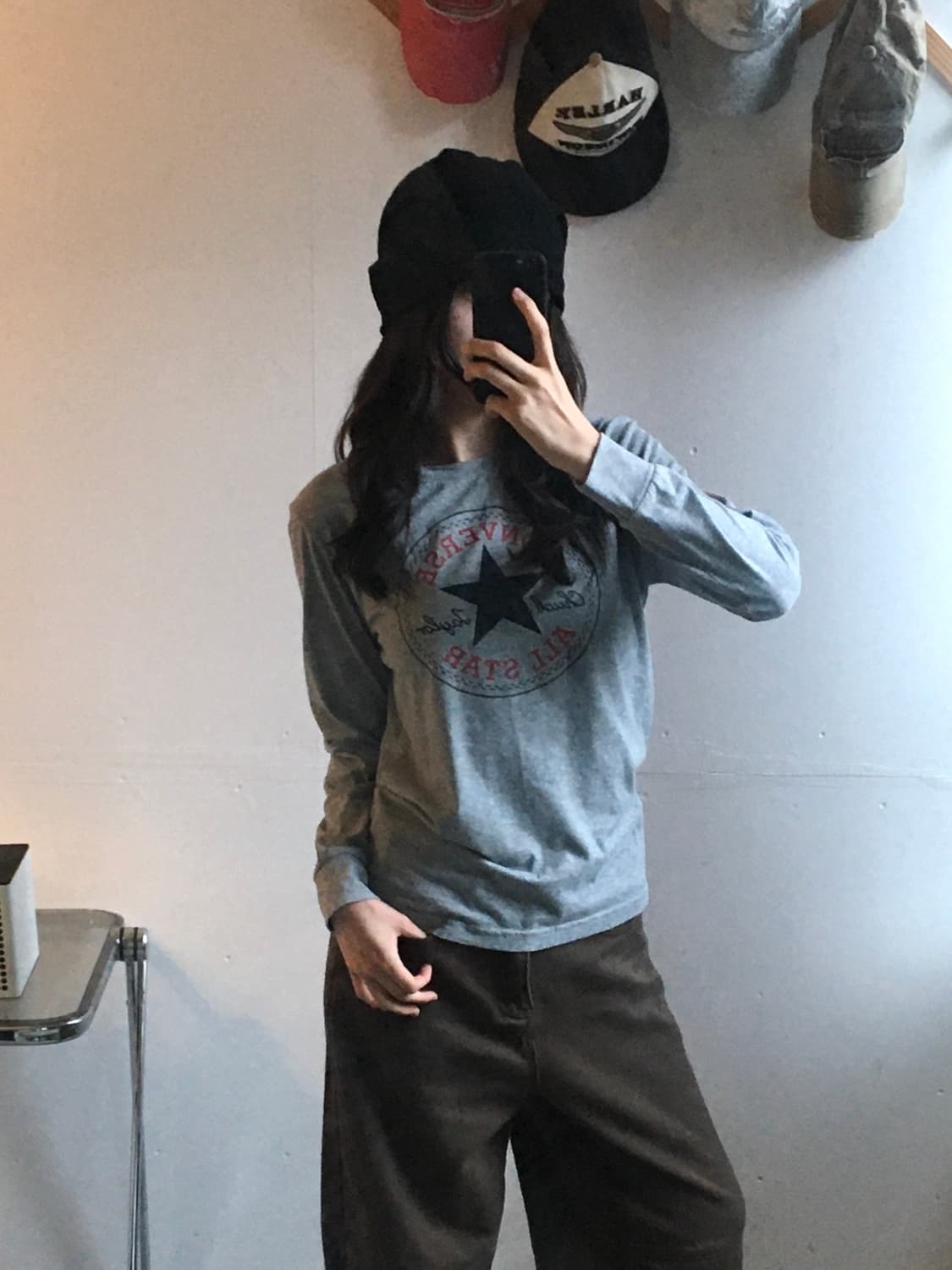컨버스 중앙로고 롱슬리브 상품이미지2