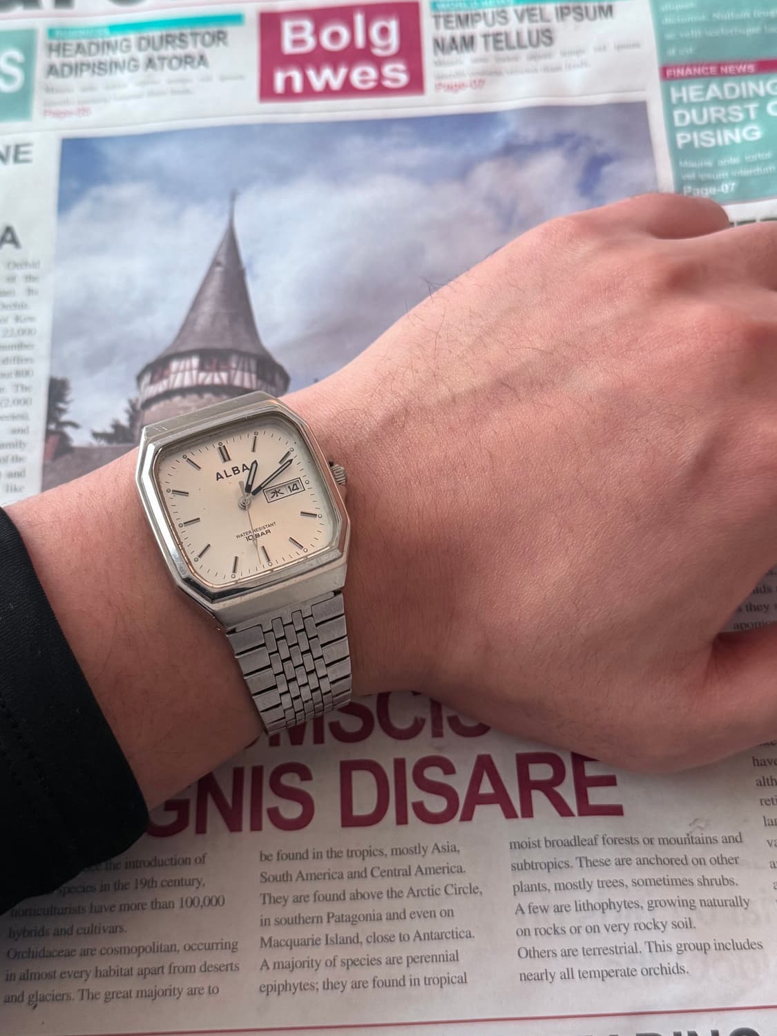 세이코 Seiko ALBA 스퀘어 데이 데이트 상품이미지4