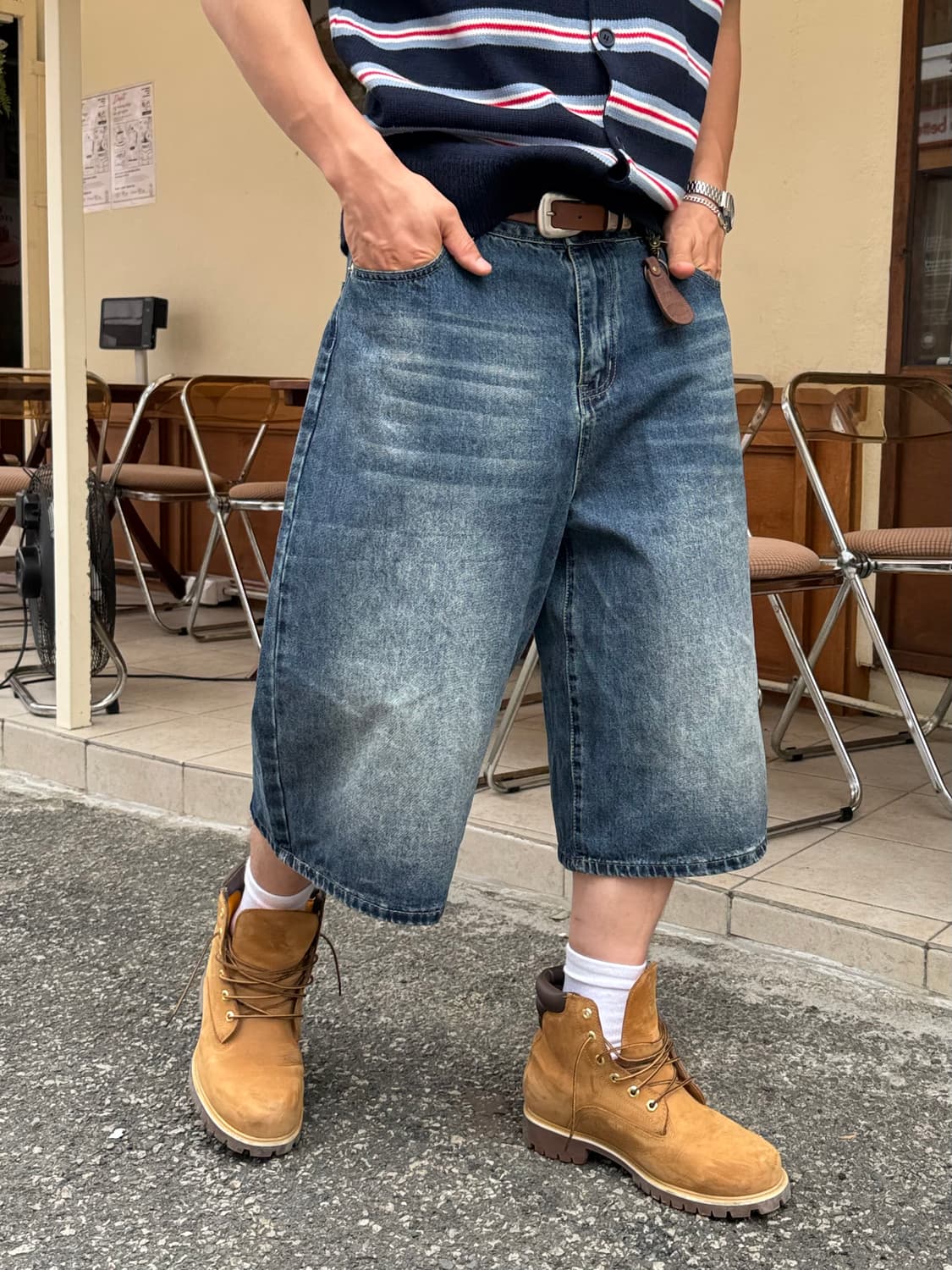 데님 워싱 버뮤다팬츠(택포가격) 상품이미지9