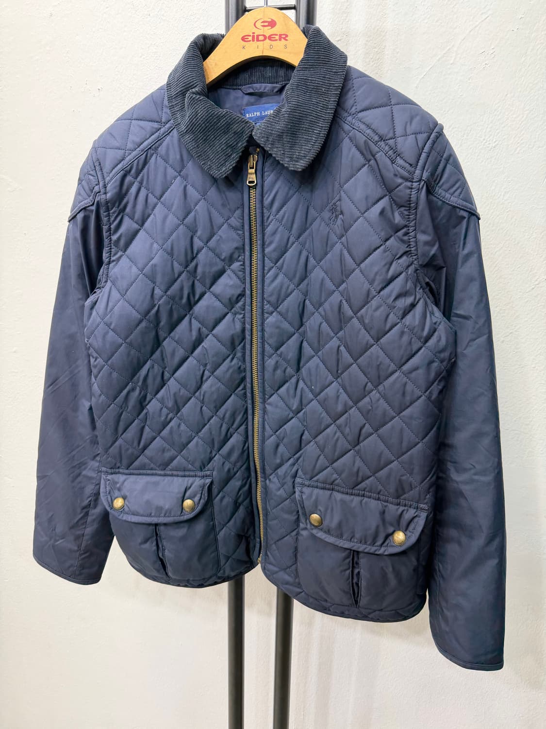 정품) 폴로랄프로렌 주니어 네이비 퀼팅 자켓 L(12-14) 상품이미지3