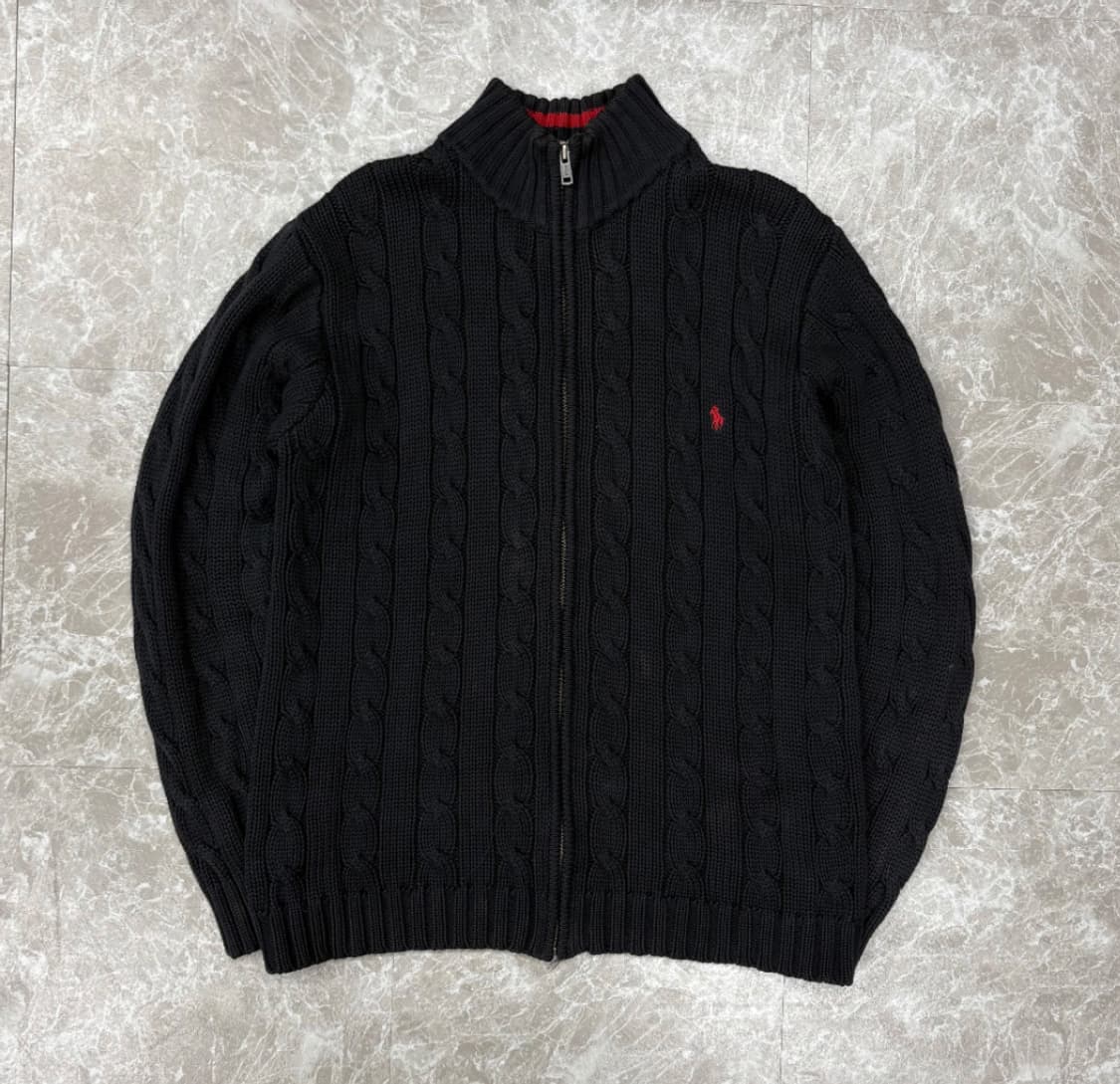 폴로 랄프 로렌 케이블 니트 집업 상품이미지2