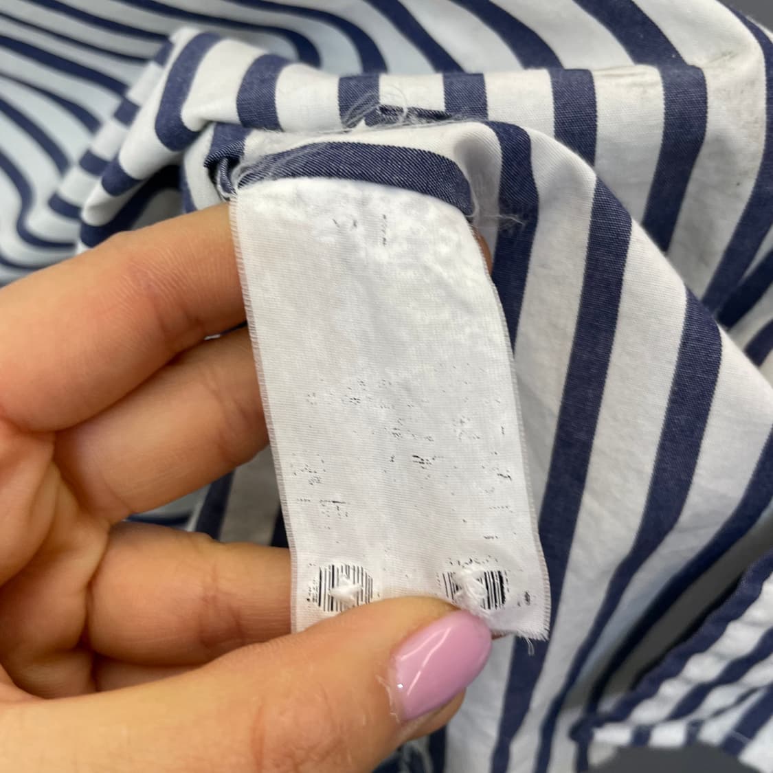 헤지스 피즈 네이비 스트라이프 긴팔 셔츠 95 상품이미지10