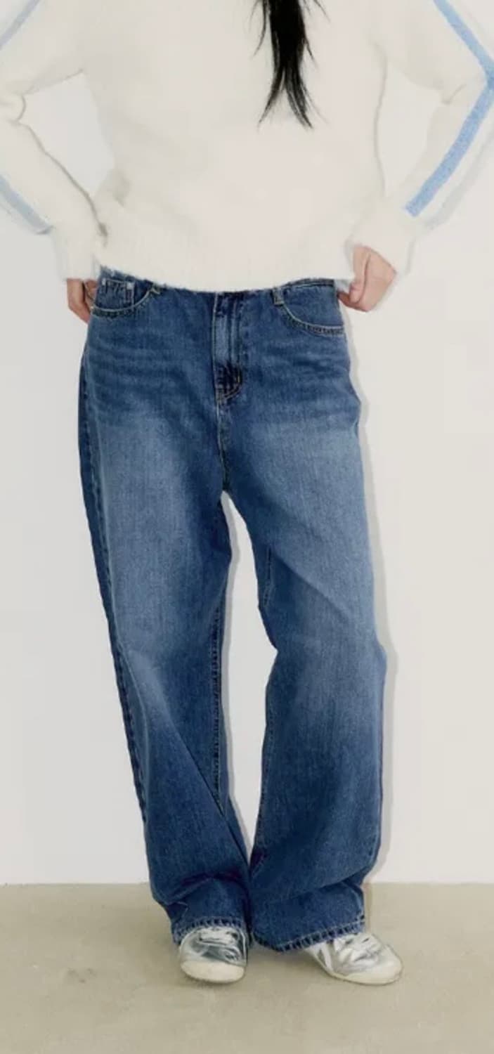 오피쉬 wide basic denim pants 상품이미지2