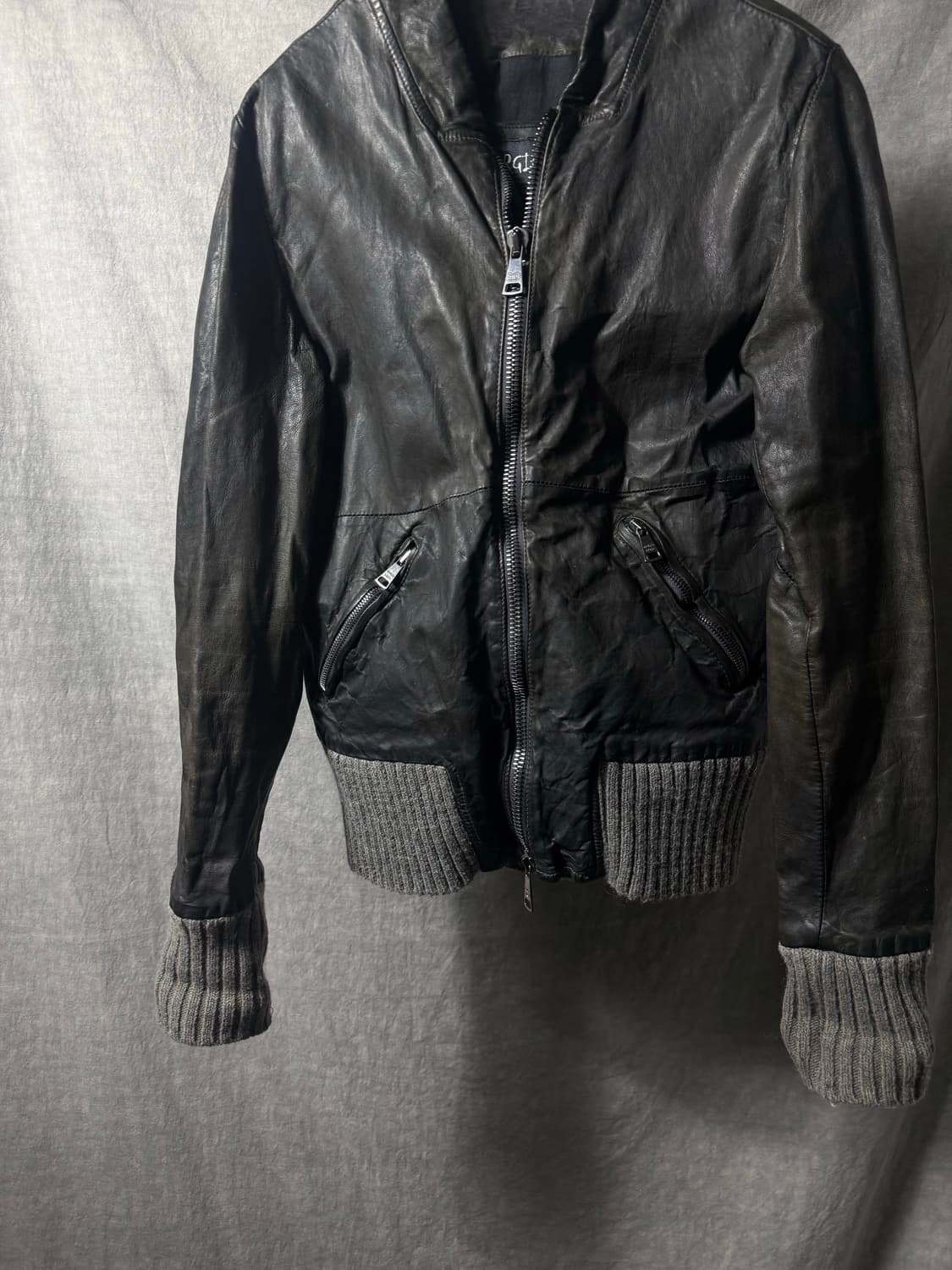 Giorgio Brato Leather Bomber Jacket   상품이미지5