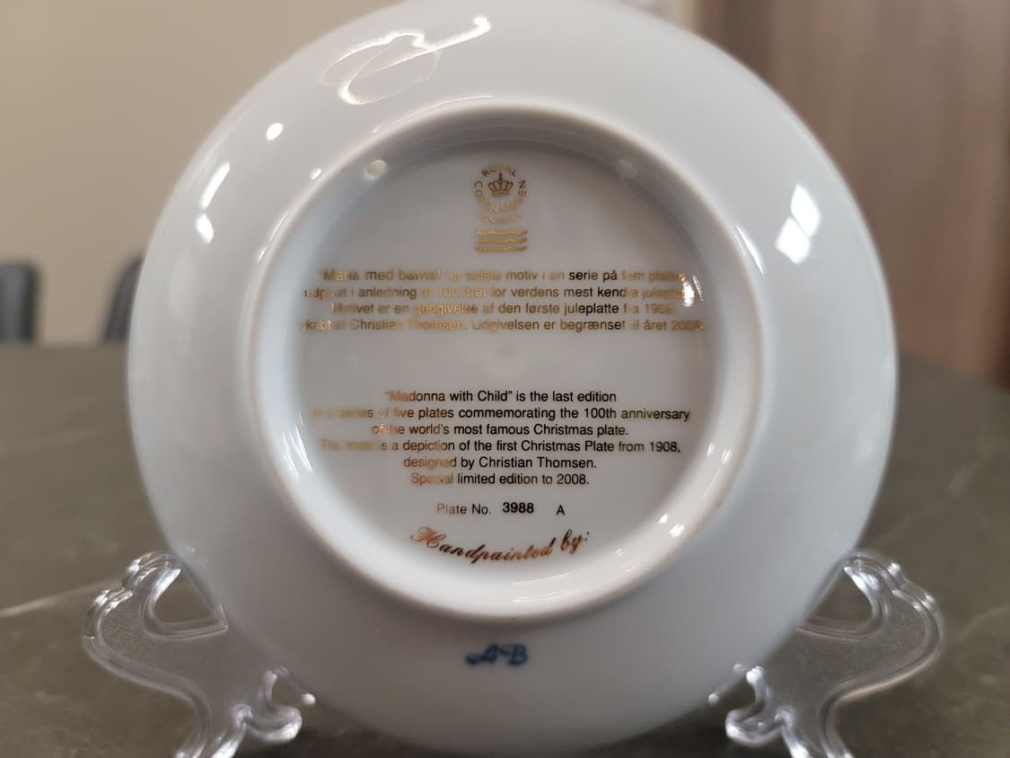 로얄 코펜하겐 100주년 기념 접시 상품이미지3