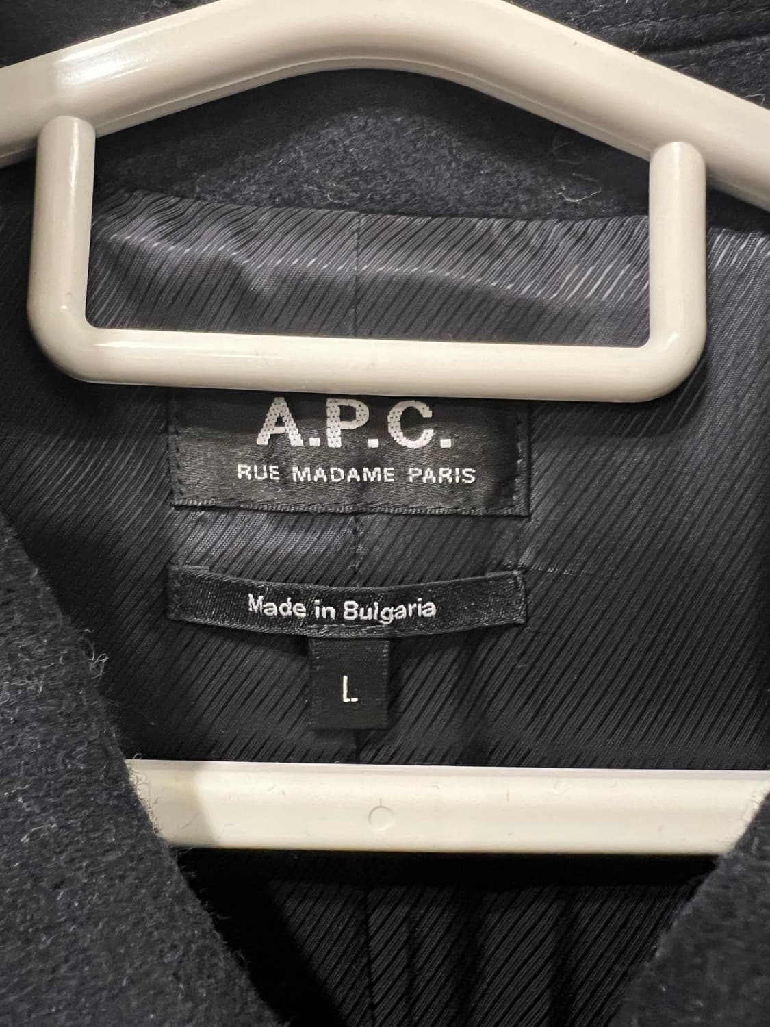 A.P.C 아페쎄 네이비 울코트 L 상품이미지3