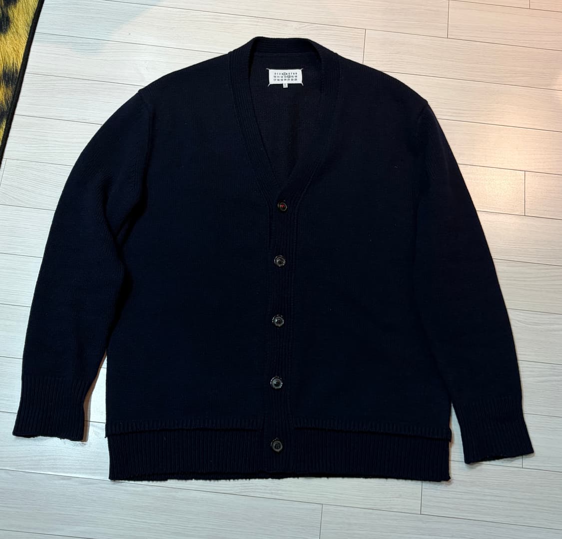 메종 마르지엘라 엘보우 패치 가디건 네이비 상품이미지5