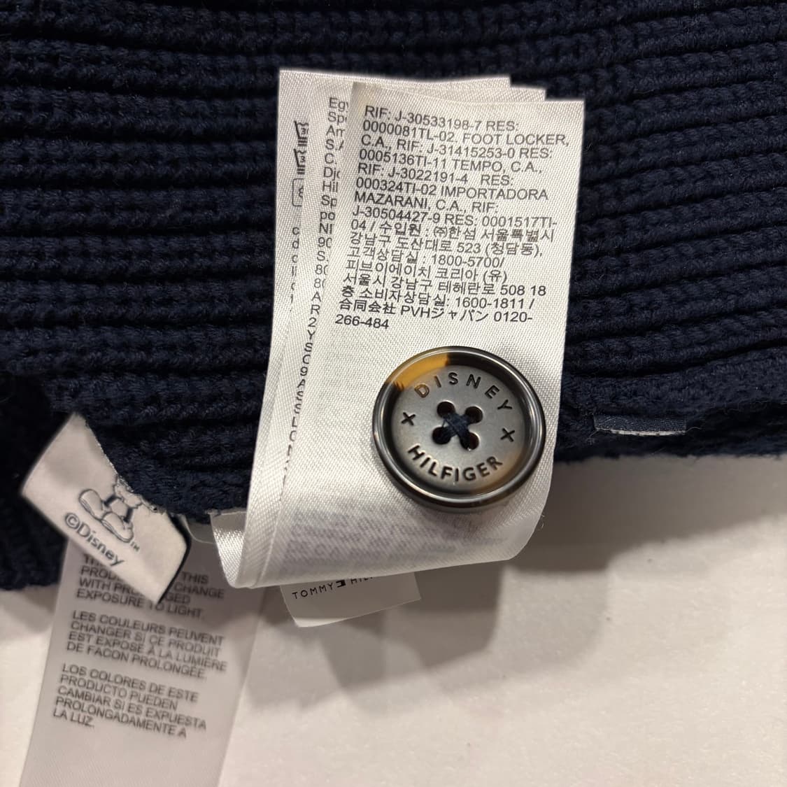 [S] 타미힐피거 x 디즈니 미키마우스 가디건 네이비 B691 상품이미지9