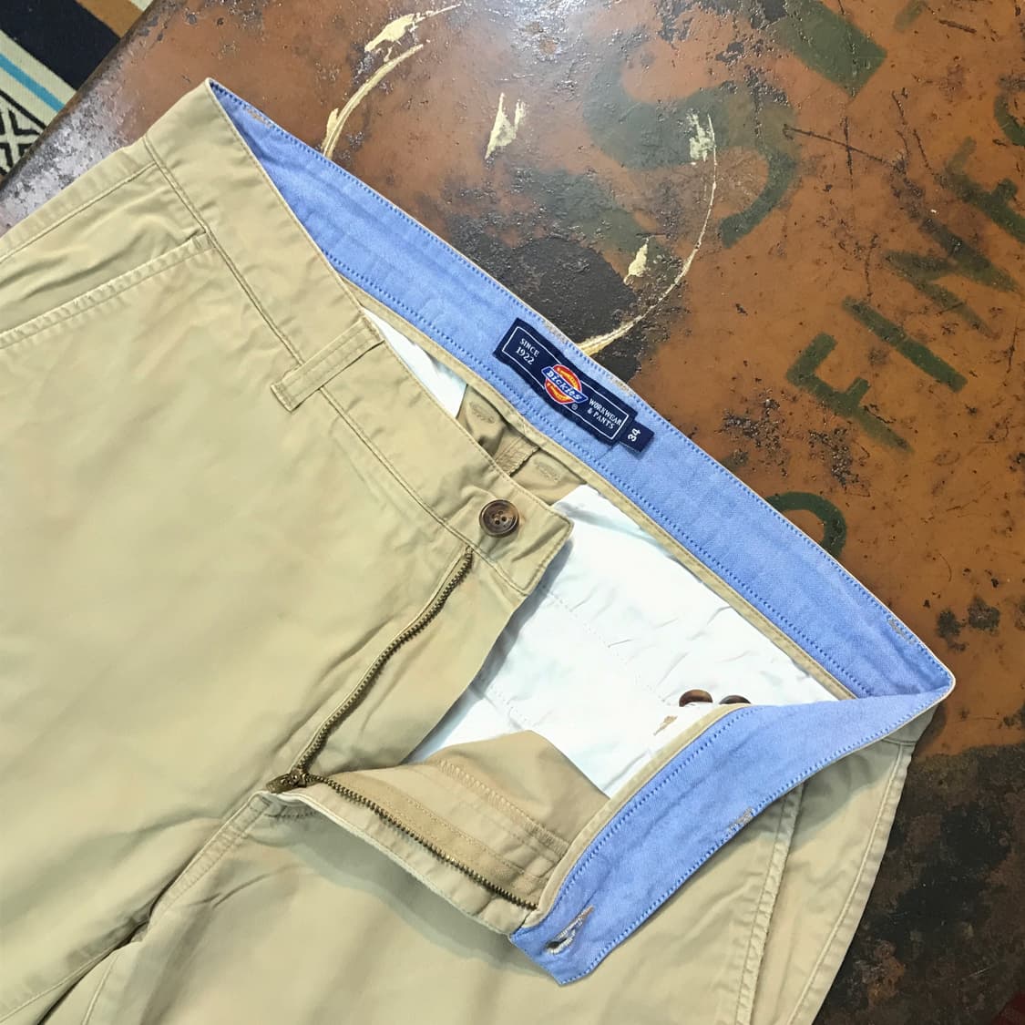 디키즈 베이지 스트레이트 핏 코튼 팬츠 허리 34 35 사이즈 상품이미지4