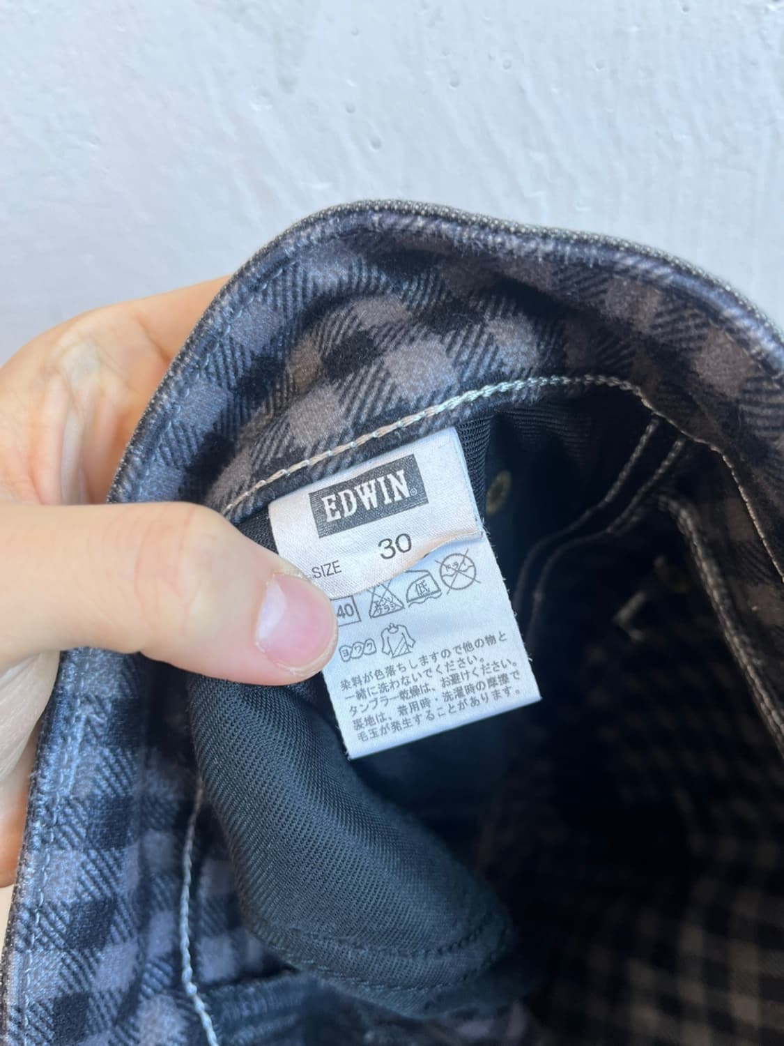 에드윈 재팬 503 웨스턴 워싱블랙 데님팬츠 Made in JAPAN 상품이미지6