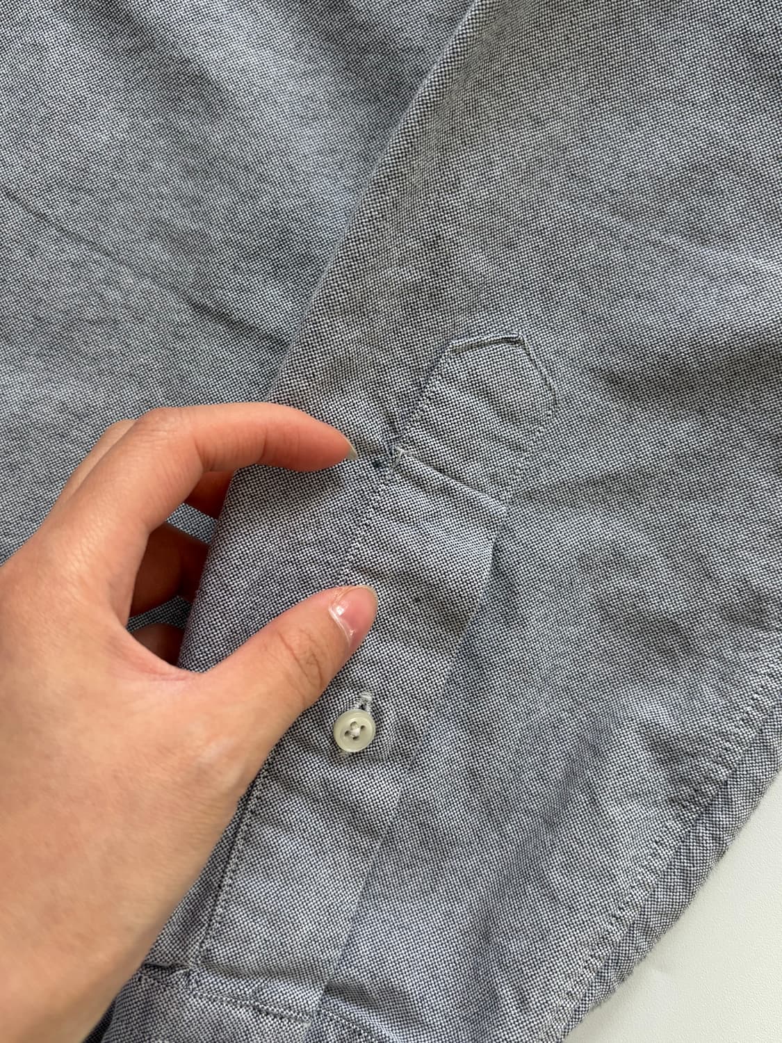 Polo 폴로 랄프로렌 QR신형 그레이 컬러 옥스포드 셔츠 상품이미지7