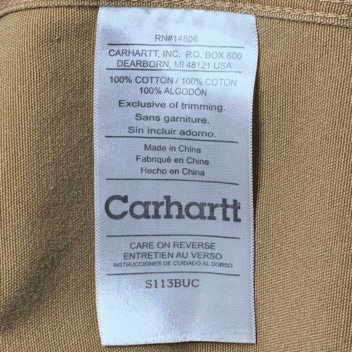 [XL] 00's 칼하트 헤비코튼 워크셔츠 카멜 상품이미지5