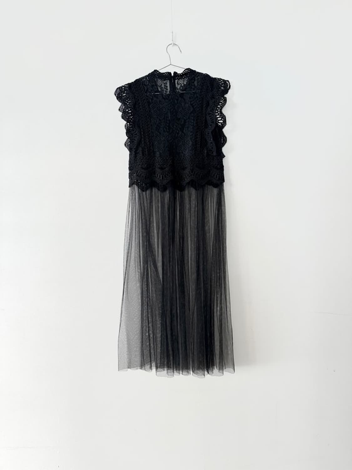 Embroidery punching layer ops / black 상품이미지3